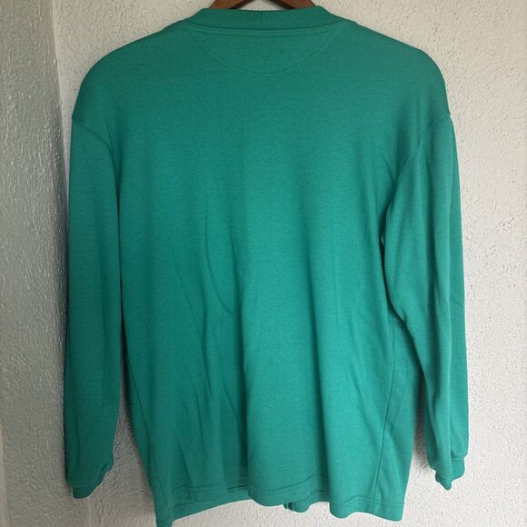 Vint Koret Francisca Made In USA Green Cardigan Sweatshirt - Petite Small (8-10) - Picture 5 of 8